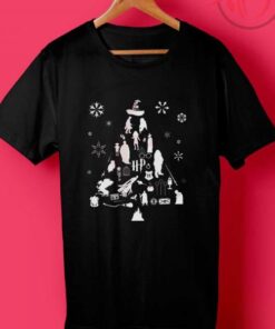 Harry Potter Christmas Tree Silhouette T Shirt