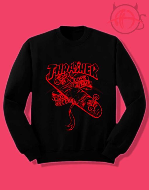 Thrasher Love Affair Crewneck Sweatshirt