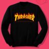 Thrasher Magazine Fire Flame Crewneck Sweatshirt