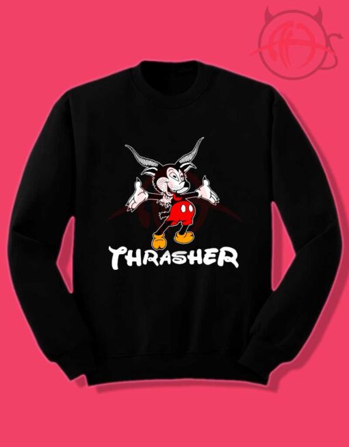 Thrasher Magazine Mouse Goat Crewneck Sweatshirt