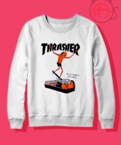 Thrasher Neck Face Crewneck Sweatshirt