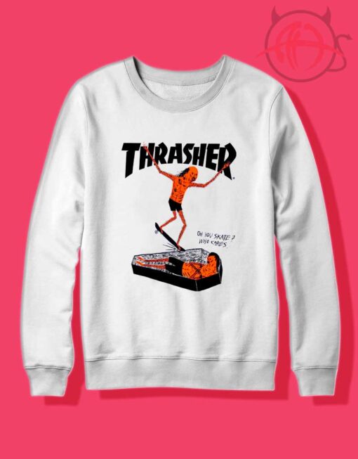 Thrasher Neck Face Crewneck Sweatshirt