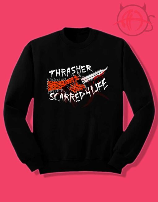 Thrasher Scarred Crewneck Sweatshirt