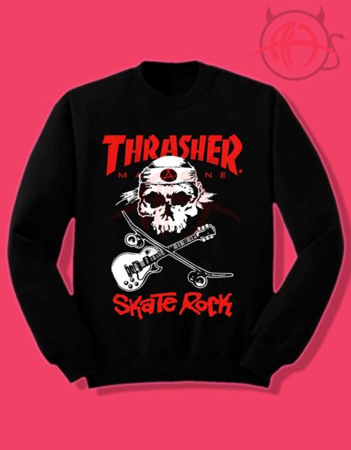 Thrasher Skate Rock Skull