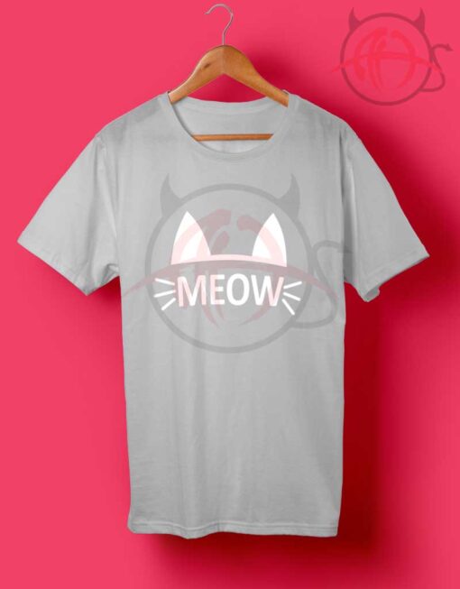 Meow White T Shirt