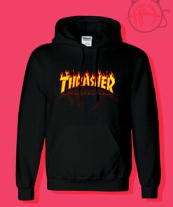 Thrasher Magazine Fire Flame Hoodies