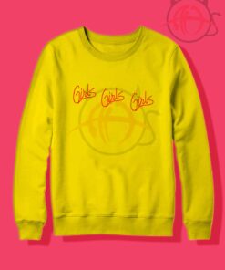 Girl Girl Girl Tumblr Yellow Crewneck Sweatshirt