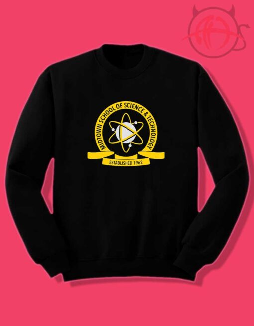 Midtown School of Science and Technology Crewneck Sweatshirt,Marvel Crewneck Sweatshirt