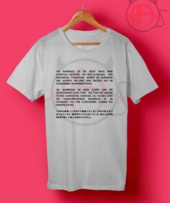 The Materials Of My Body T Shirt