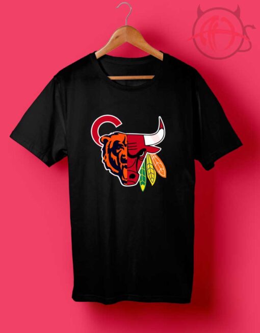 Chicago Sports Team Mashup T Shirt