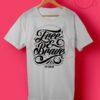 Free & Brave Typography T Shirt