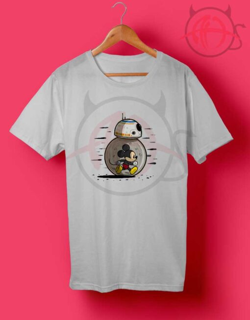 Star Wars Micky Run On BB8 T Shirt