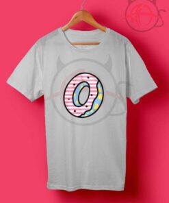 Pink Stripe Donut T Shirt