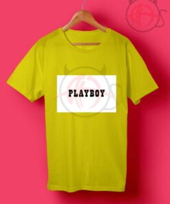 Playboy Block White T Shirt
