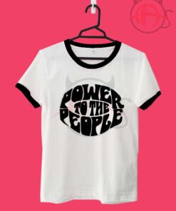 Power To The People Unisex Ringer T Shirt