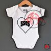 5 Seconds of Summer Black Heart Baby Onesie