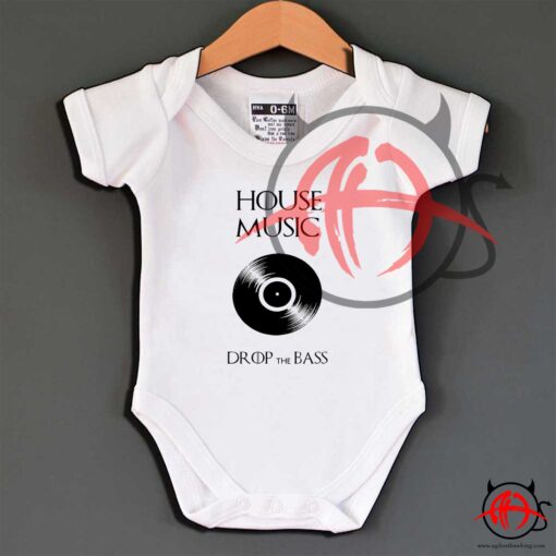 House Music Bass Drops Baby Onesie