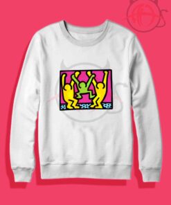 American People Dancing Pop Art Style Crewneck Sweatshirt