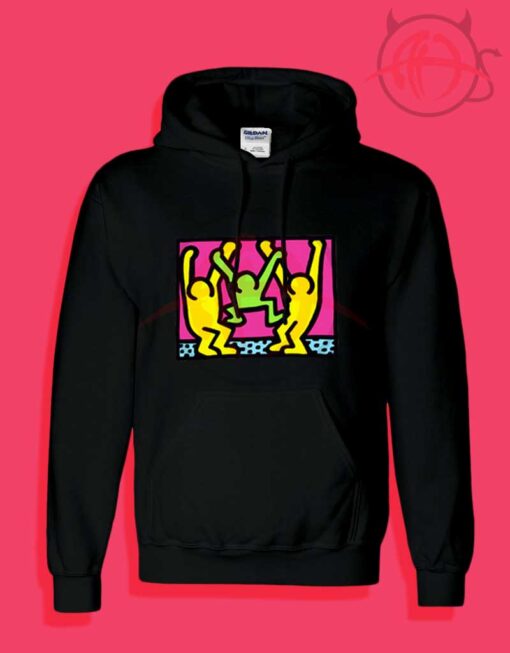 American People Dancing Pop Art Style Hoodies