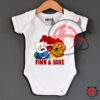 Adventure Time Jake And Finn Baby Onesie