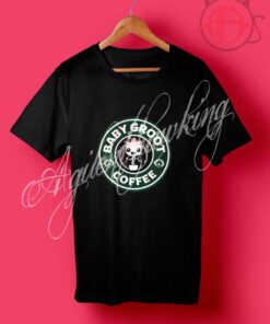 Baby Groot Coffee Starbucks T Shirt