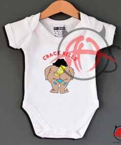 Bart Simpson Crack Kills Simpsons Baby Onesie