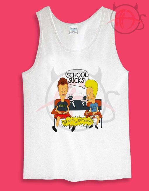 Beavis And Butt Head School Sucks Unisex Tank Top