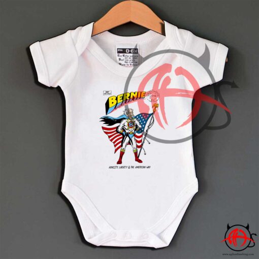 Bernie Sanders 2016 Superhero Baby Onesie