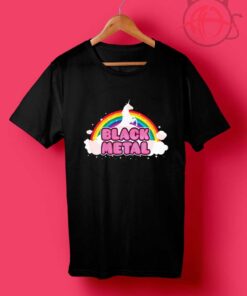 Black Metal Unicorn T Shirt