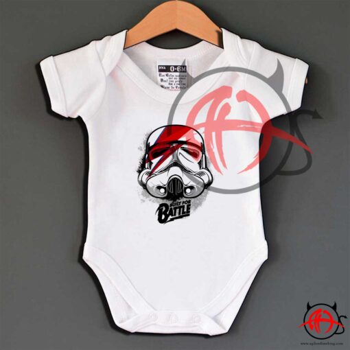 Bult For Battle Star Wars Baby Onesie