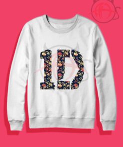 One Direction Floral Crewneck Sweatshirt