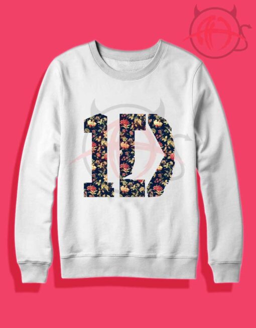 One Direction Floral Crewneck Sweatshirt