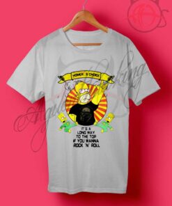 Rock n Roll Homer Simpson T Shirt