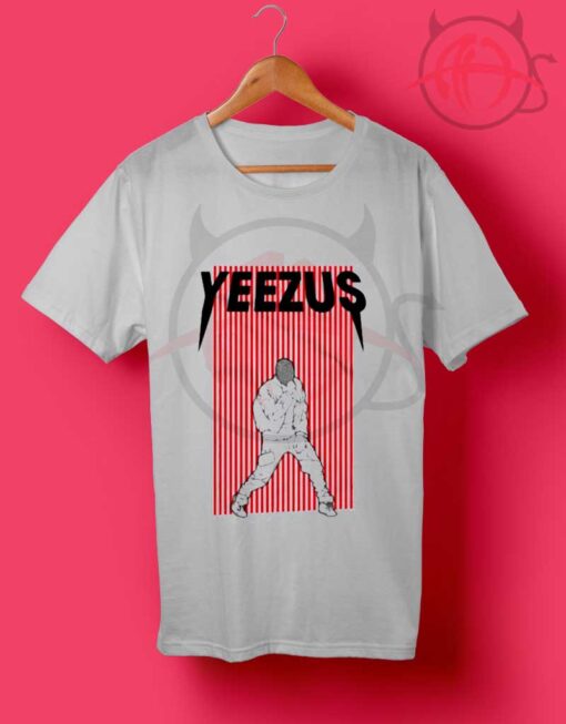 Yeezus Red Striped T Shirt