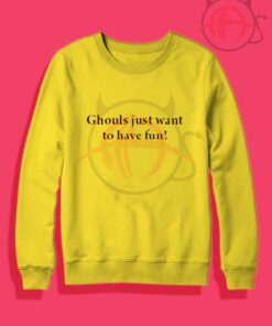Ghouls Just Want To Wave Fun Crewneck Sweatshirt