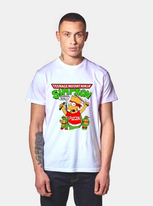 Vintage 90’s Bart Simpson TMNT Teenage Mutant Ninja Turtles T Shirt