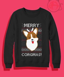 Merry Corgmas Christmas Crewneck Sweatshirt