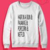 Panjamas Popcorn Netfelix Crewneck Sweatshirt