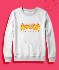 Portland Flame Fire Crewneck Sweatshirt