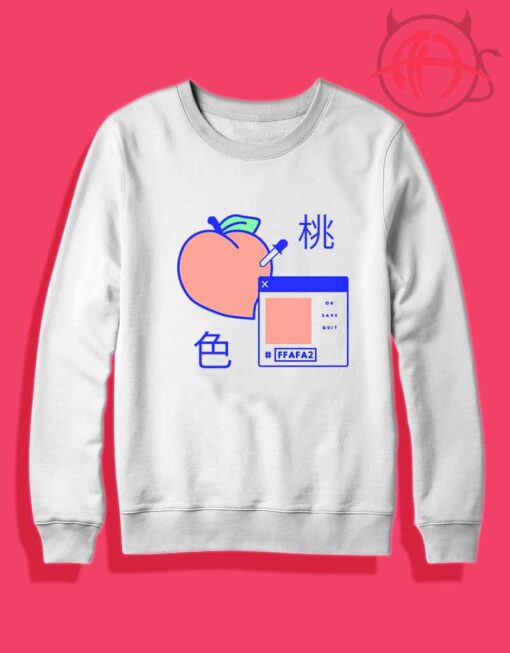 Save Peach Japanese Crewneck Sweatshirt