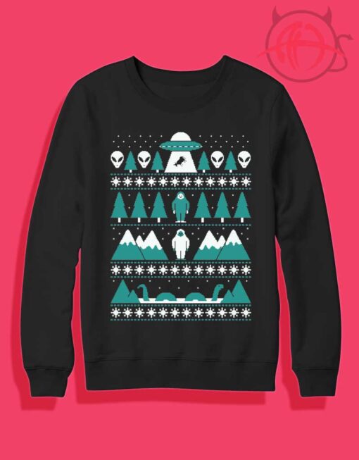 Alien Paranormal Christmas Crewneck Sweatshirt