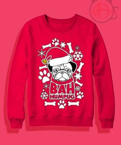 Bah HumPug Ugly Christmas Crewneck Sweatshirt