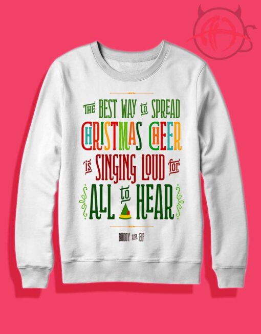 Buddy Elf Christmas Cheer Crewneck Sweatshirt