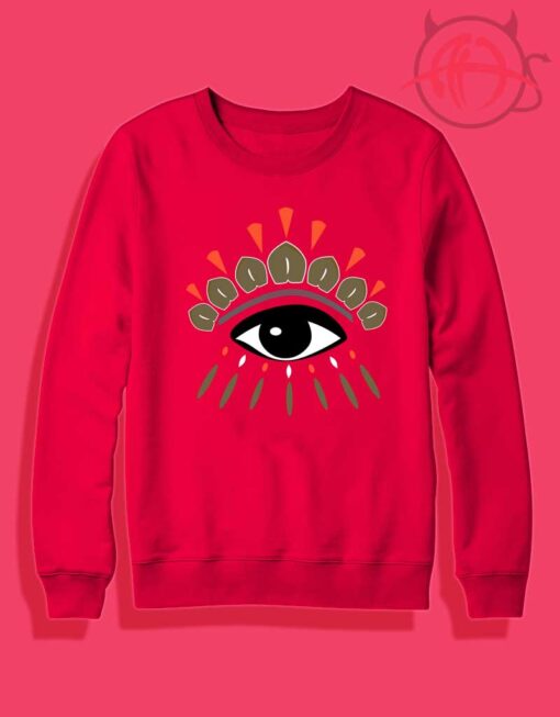 Eye Woven Crewneck Sweatshirt