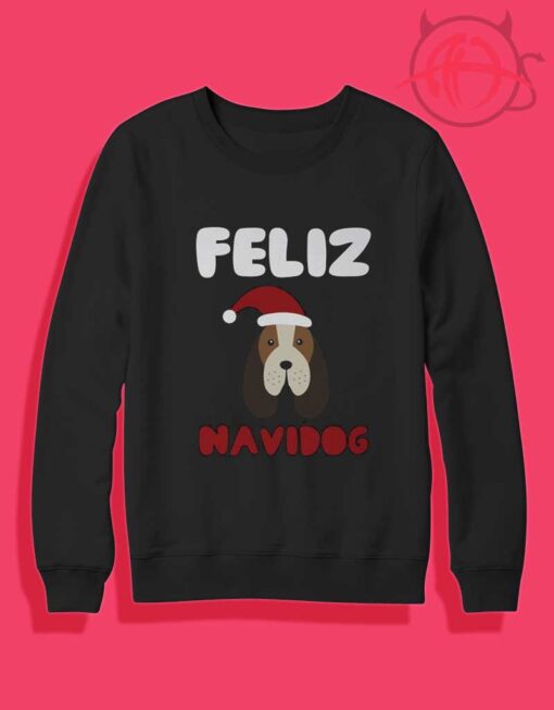 Feliz Navidog Christmas Crewneck Sweatshirt