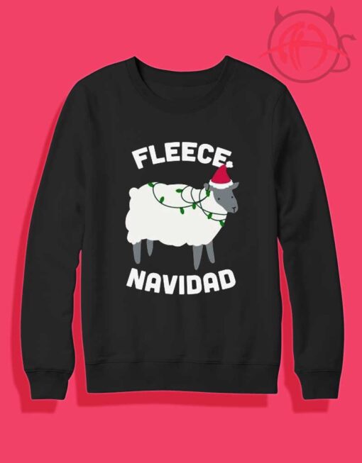 Fleece Navidad Goat Crewneck Sweatshirt