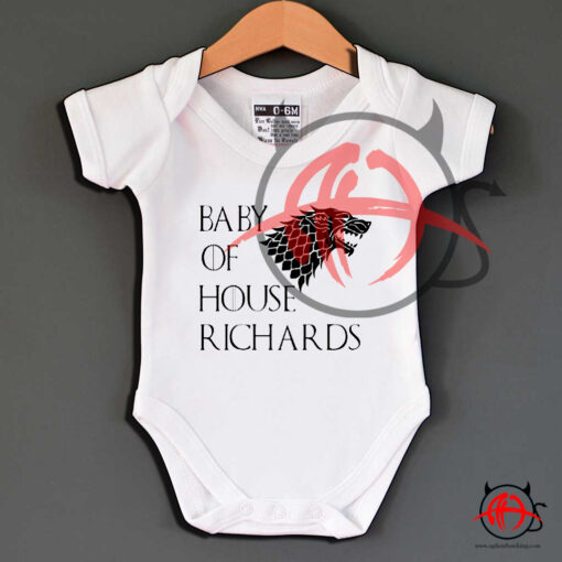 Game of Thrones House Baby Onesie