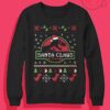 Santa Claws Jurassic Park Ugly Crewneck Sweatshirt