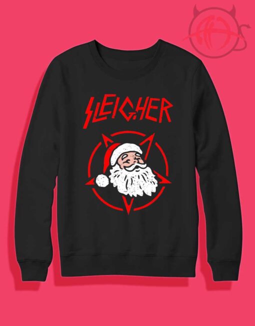 Sleigher Santa Christmas Crewneck Sweatshirt