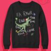 T-Rex Christmas Dinosaur Crewneck Sweatshirt
